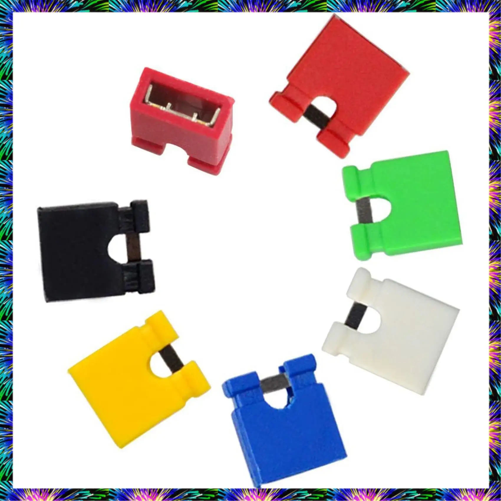 ZIZI 100Pcs 2.54MM Jumper Cap Open Type Shorting Cap Shorting Block Shorting Cap Socket Pin Header Connection Block