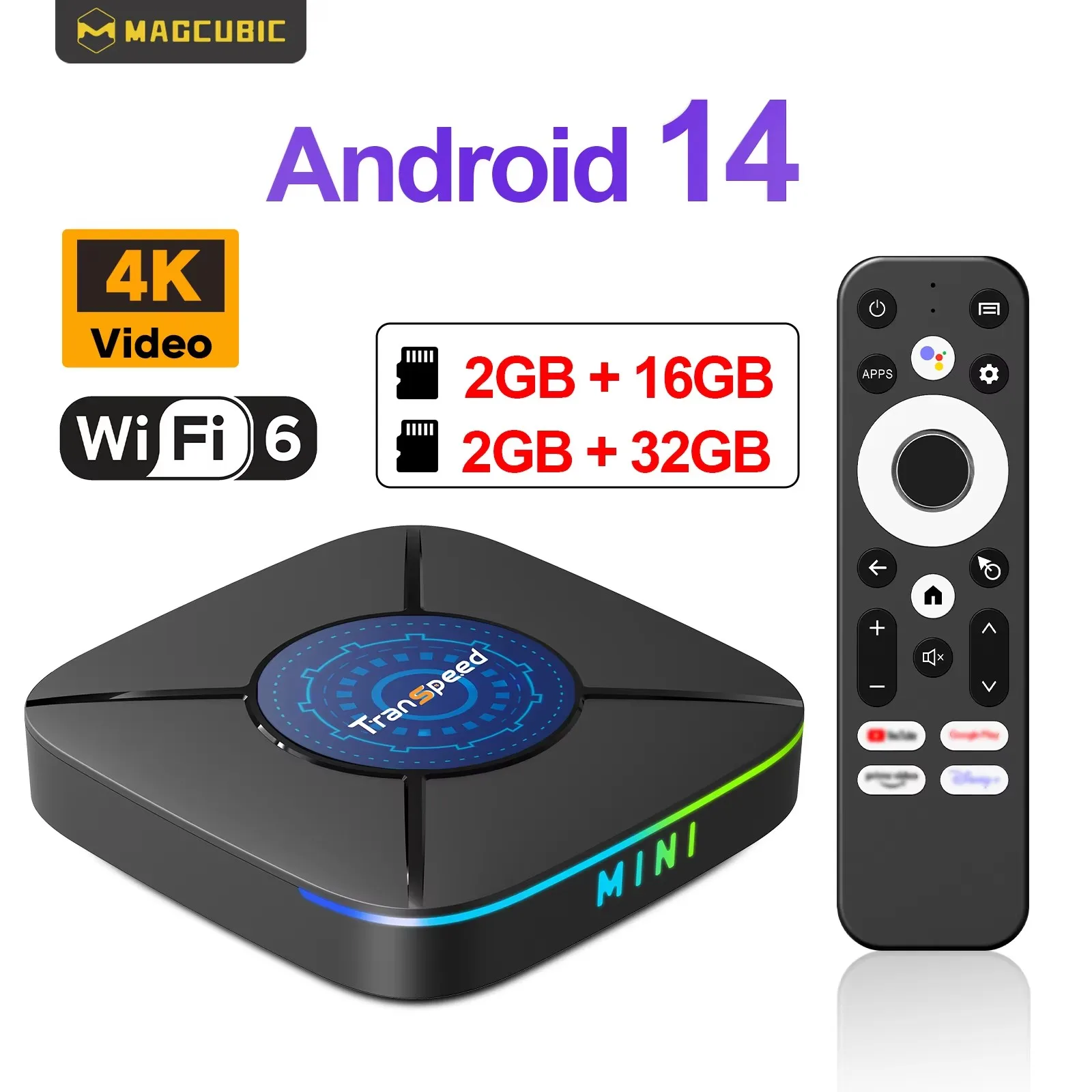 

ТВ-приставка K8 ATV Android 14 RK3518 с голосовым помощником, приложениями для ТВ, двойным Wi-Fi, четырехъядерным процессором Cortex A53, поддержкой видео 8K и 4K, BT5.0