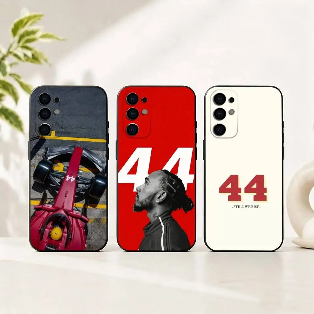 

R-Racing Driver Lewis Hamilton 44 Phone Case Black Silicone Soft For Samsung S25,S24,S21,S22,S23,S30,Ultra,S20,Plus,Fe,Lite