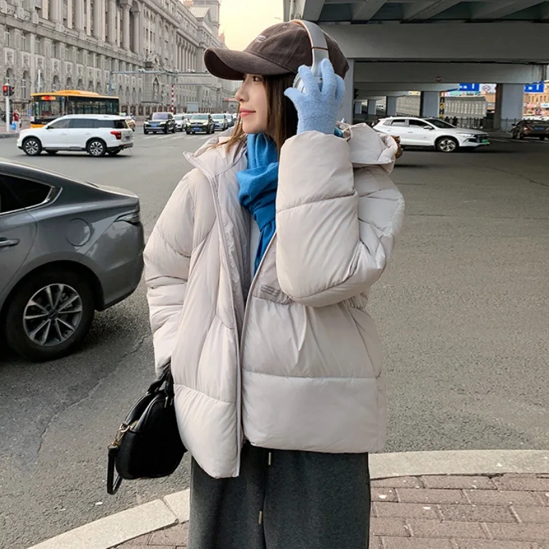 Trends Puffer Jacket Warmth Winter Jacket Women's Parkas Hooded Zipper Quilted Jacket Stylish Winter Clothing Women Trench Coat