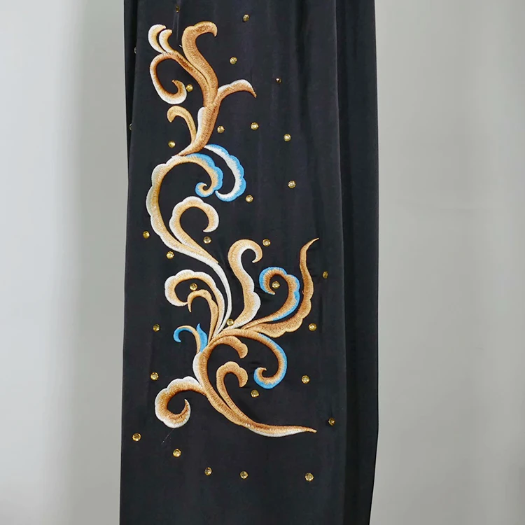 Custom Tailored Kung Fu Long Fist and Tai Chi Martial Arts Uniform for Competition Embroidered Clothes Black image 3