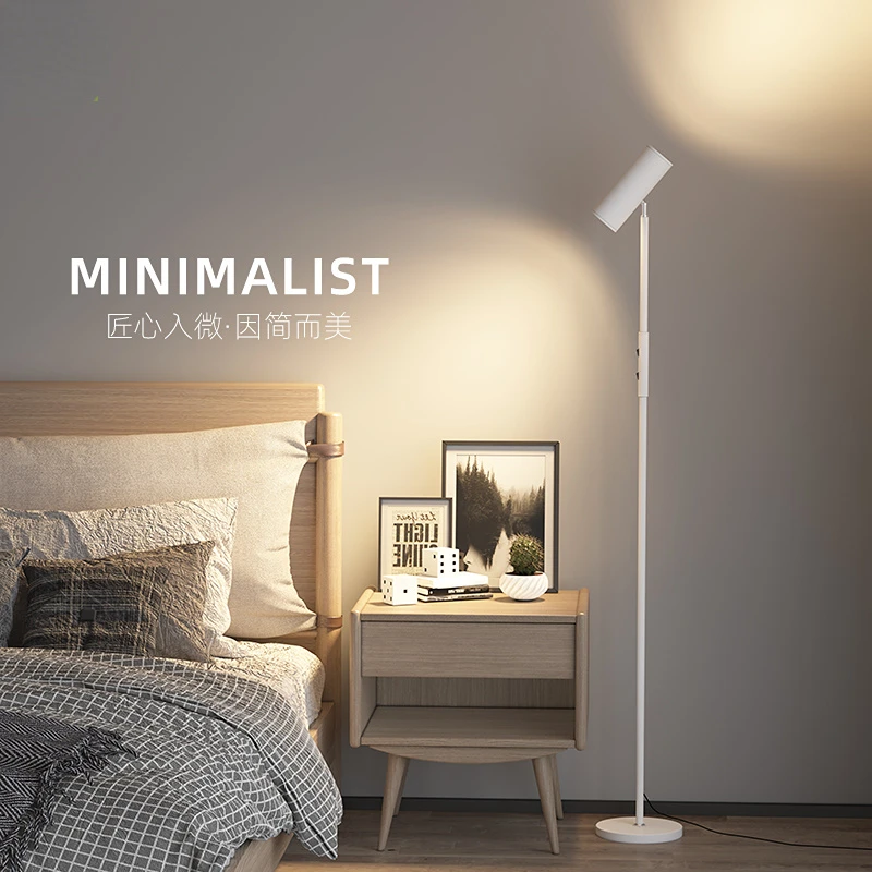 

Scandinavian Double-headed Design Living Room Led Floor Lamps Bedroom Bedside Lamp Sofa Corner Vertical Lights Ambient Light