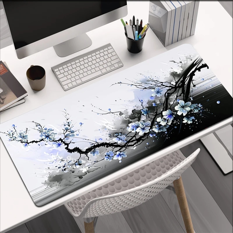 

Art Sakura Mouse Pad HD Print Deskmat Gamer Keyboard Mousepad Gaming Accessories Computer Table Rubber XL 400x900 Mouse Mats