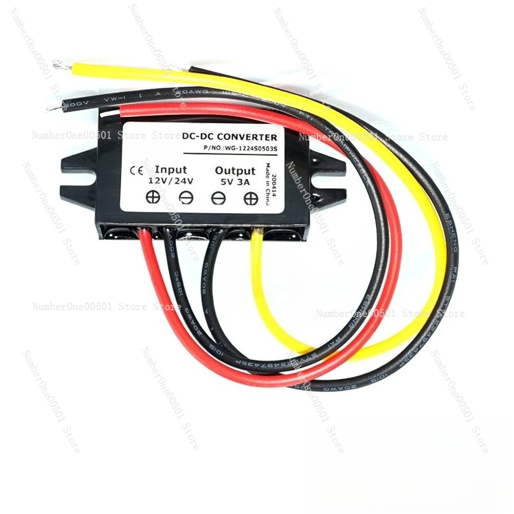 

5 Pcs 15W DC-DC Step-Down Module 12V24V to 5V3A Car LED Display Power Supply High Precision Efficient Compact