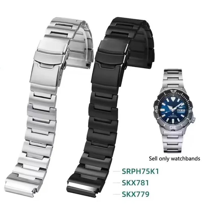 

Для Seiko Monster металлический ремешок для часов 20 мм браслет SRP307 313 SKX779 SKX781 ремешок из нержавеющей стали для мужчин аксессуары для ремешка для часов