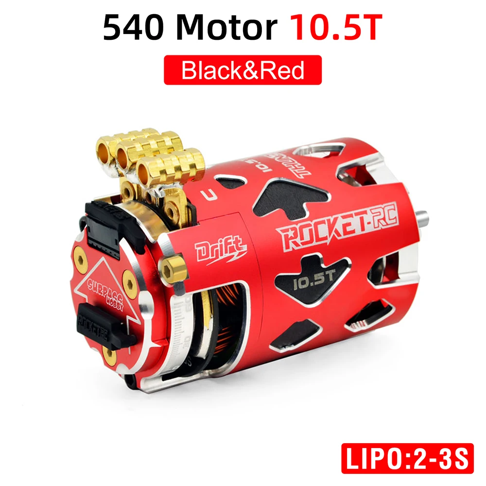 Rocket RC Brushless Motor Thunder 540 Sensored 10.5T 13.5T 3.175