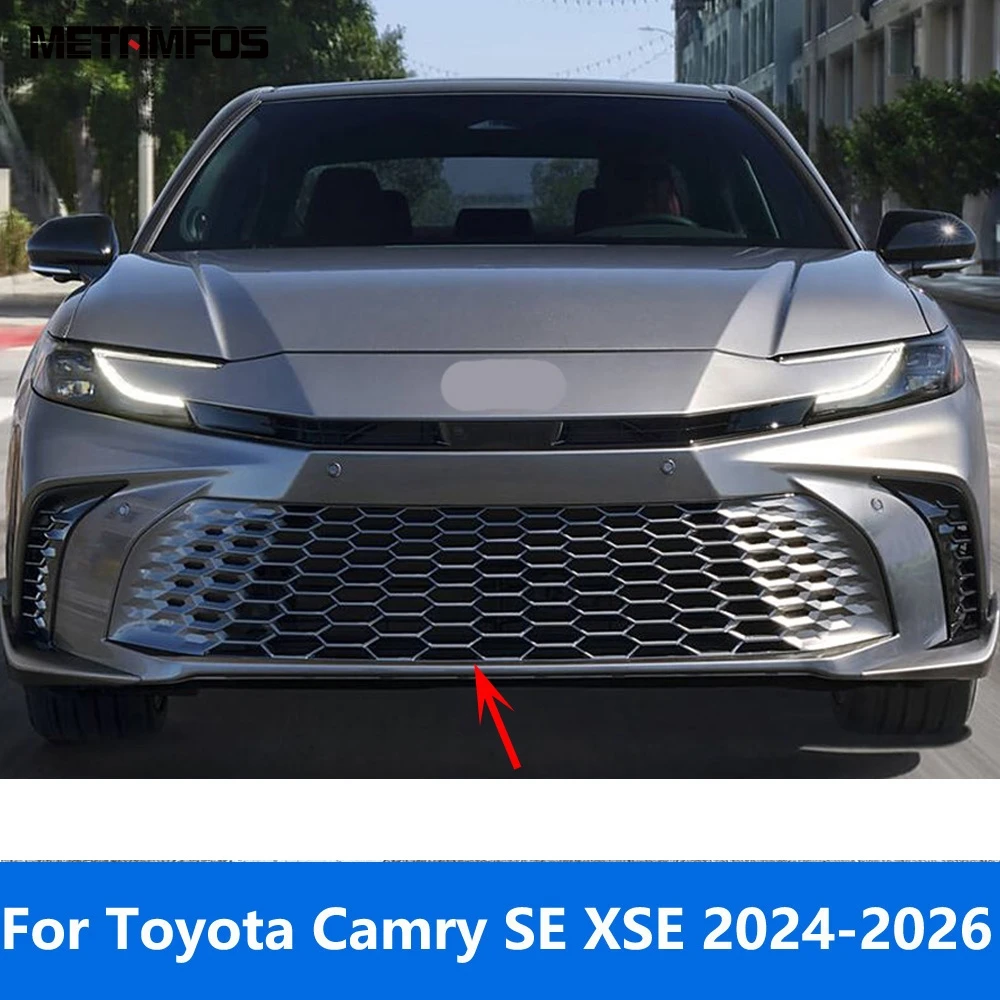

Front Bumper Lip Trim Body Kit Spoiler Splitter Diffuser Protector For Toyota Camry SE XSE 2024 2025 2026 Chrome Car Accessories