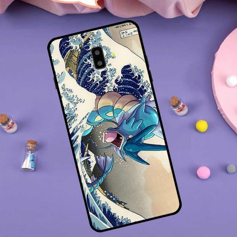 Japanese Wave Anime Dragon Cover For Samsung Galaxy J4 J6 2018 A7 A9 A6 A8 Plus J8 J3 J5 J7 2017 J1 A5 A3 2016 Case image 6