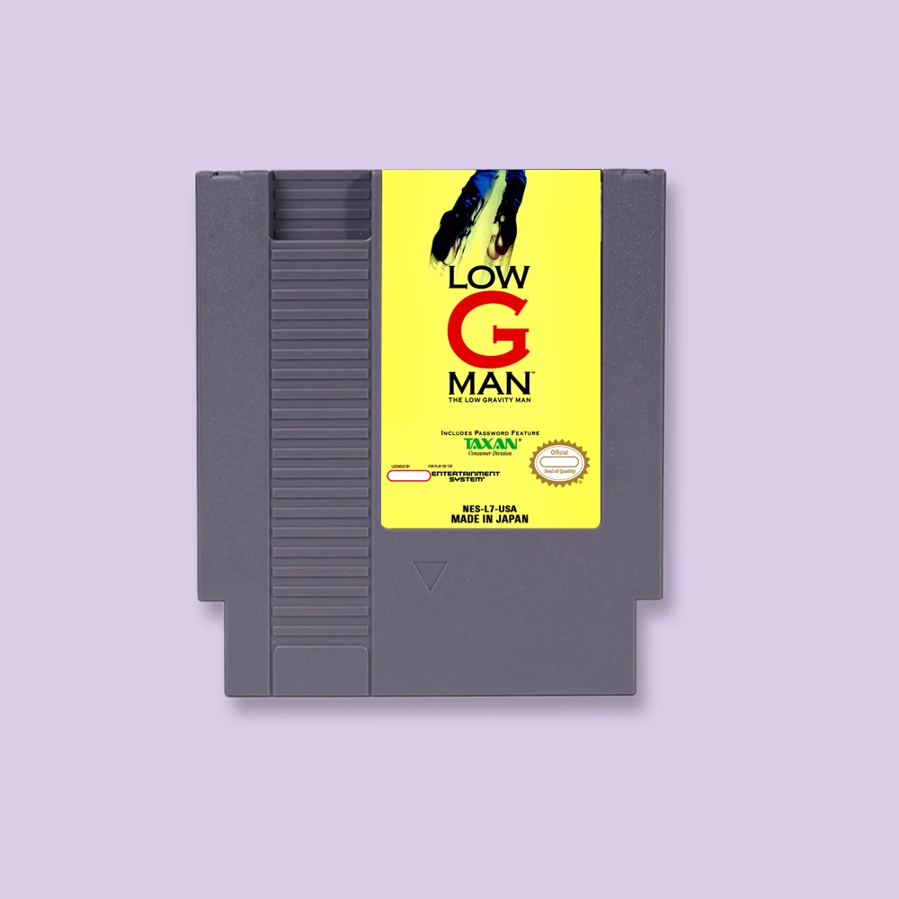 

Low G Man - The Low Gravity Man Action Game Card for NES 72 Pins 8bit Console Video Game Cartridge