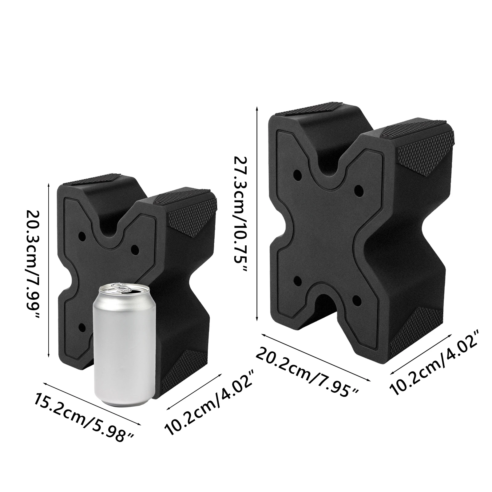 Tactical X-Block Gun Rack EVA Gun Rest Shooting Stand Universal Gun Bench Rest with Anti-Slip Rubber Pad for Pistol Rifle
