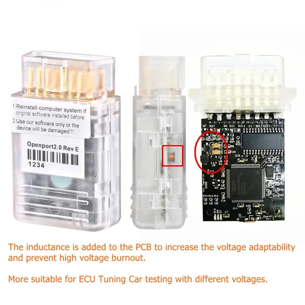 Openport 2.0ECU Flash Chip Tuning Tool Gold plated connector