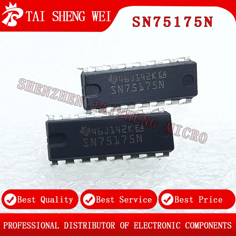 5PCS Brand New SN75175N SN75175 SN75174N SN75174 Quad Differential Line Driver DIP-16 Brand New