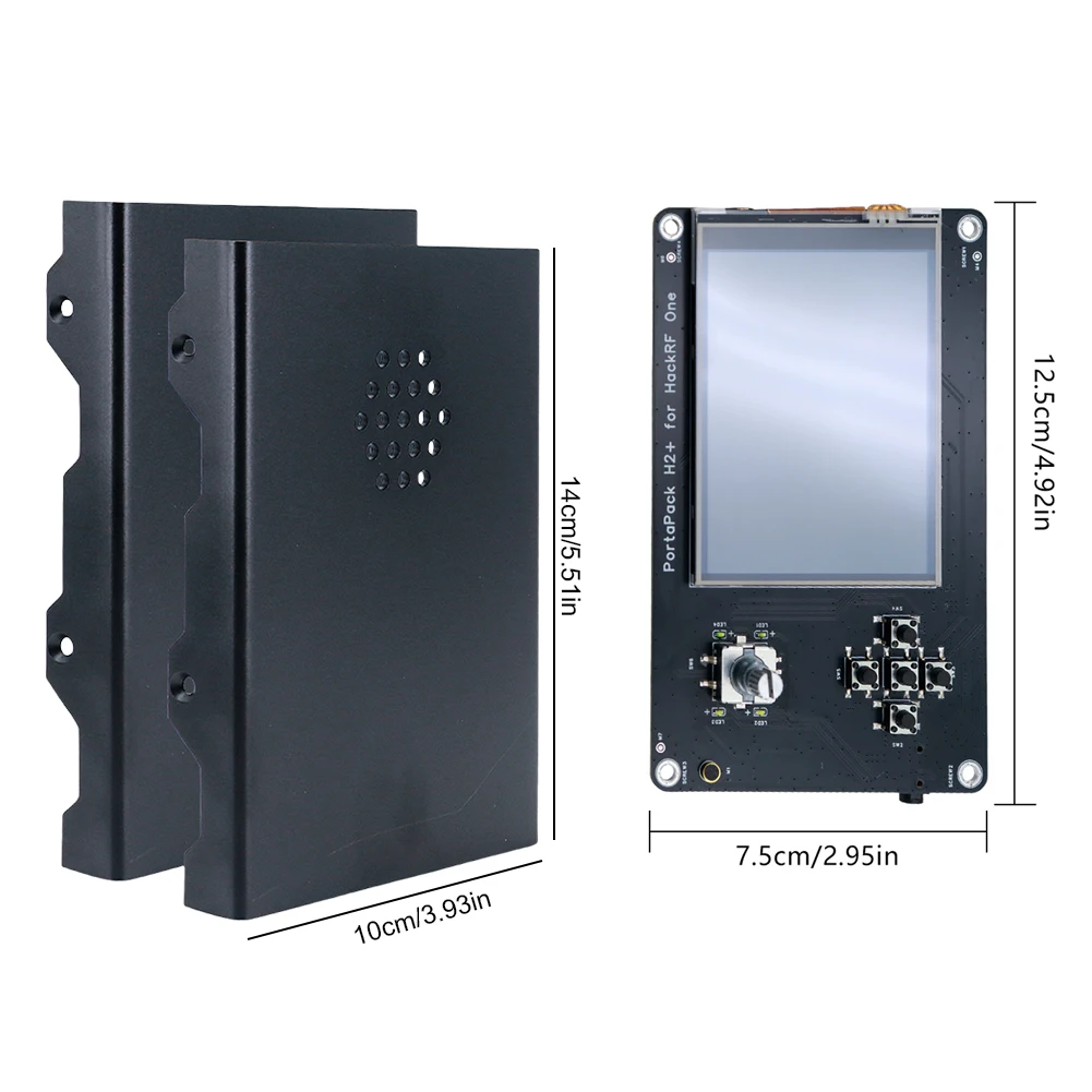 PortaPack H2 Touch Screen Built-In Battery TCXO Clock Board 4.2V Rechargeable PortaPack H2 Expansion Board for HamGeek R9 Radio