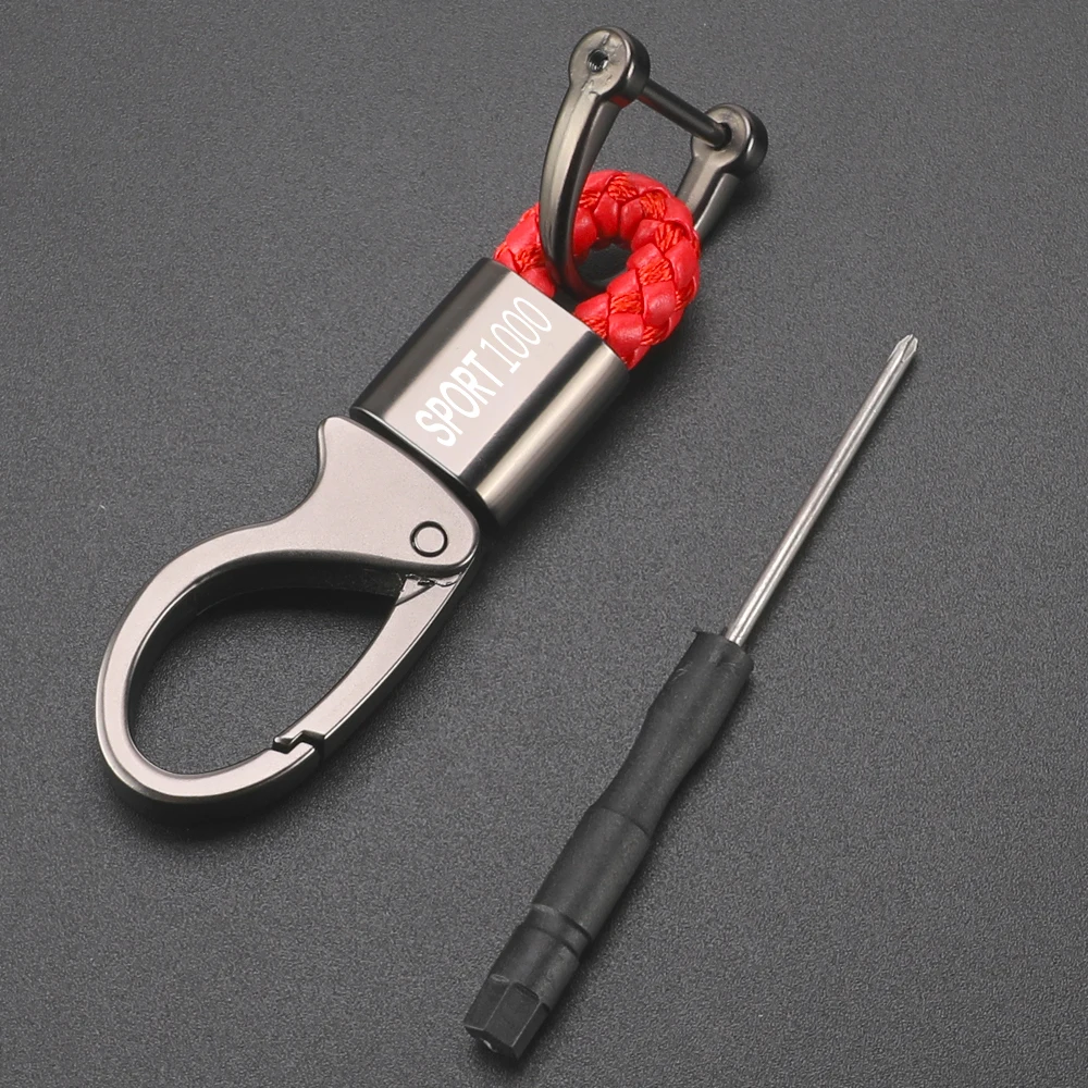 

Motorcycle Accessories For DUCATI SPORT1000 SPORT 1000 2006-2008 2009 Metal Keychain Keyring Key Chain Holder Lanyard Moto parts