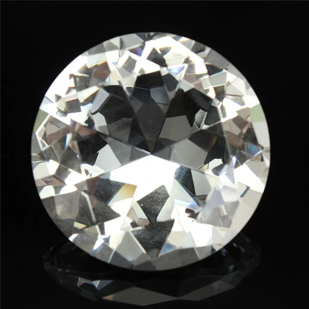 Romantic Chrismas Gifts Party Adornment Home Decoration Crystal Diamond Clear Glass Raw Gemstone Faceted Cut