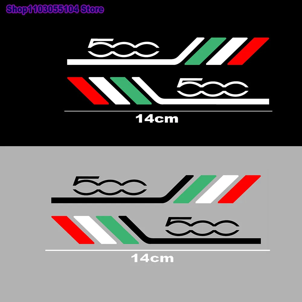 2 قطعة ملصق مرآة الرؤية الخلفية للسيارة لشركة فيات 500 أبارث 500x برافو باندا بونتو تيبو 500L #3