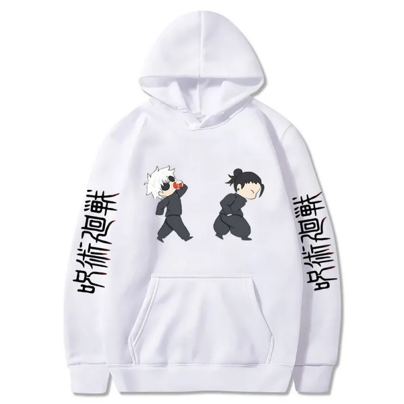 Lead anime Kaisen hat men and women Jujutsu sweater Satoru Gojo cartoon print sweater Beautiful sweater plus size casual fall/wi