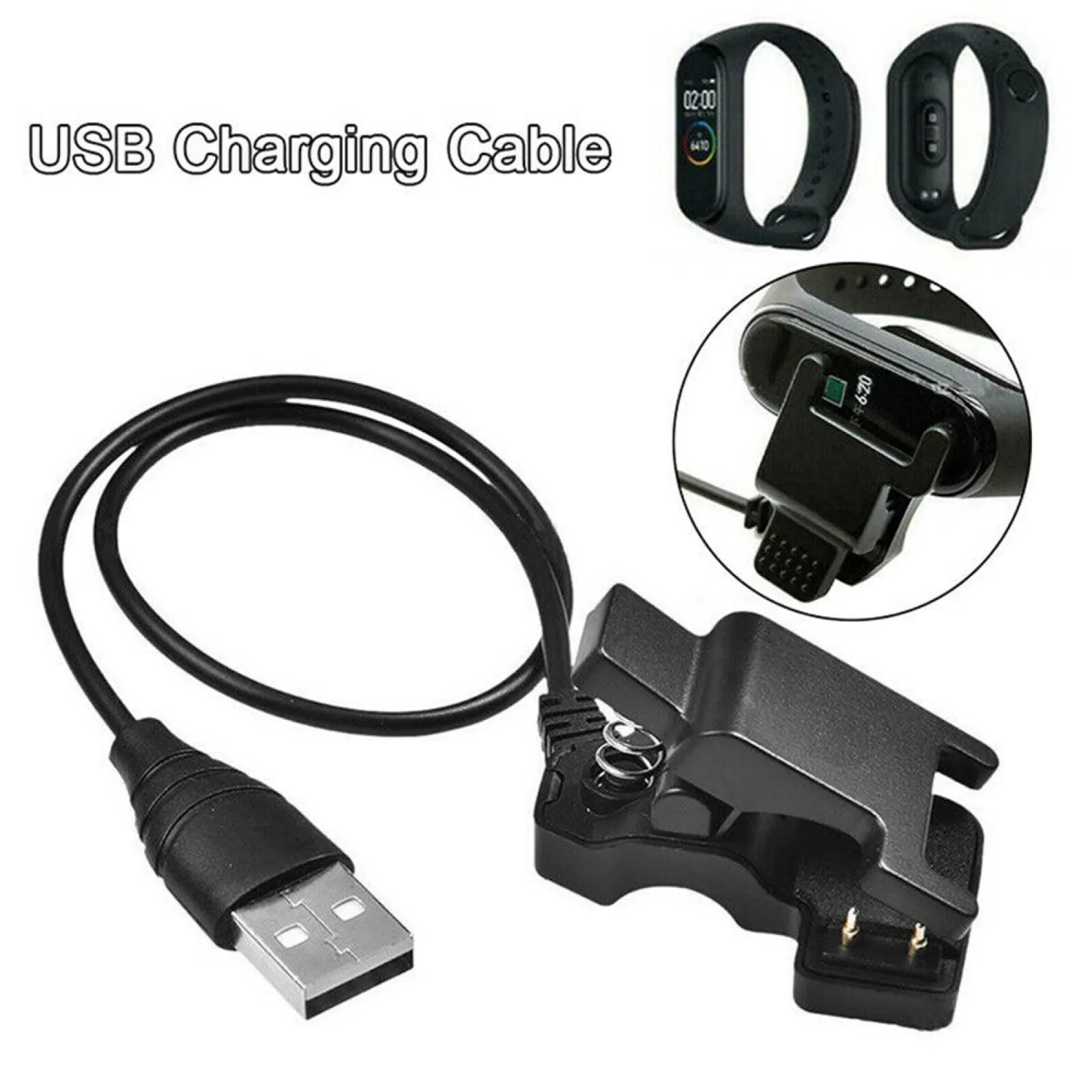 Universal USB Charging Cable Clip for Xiaomi 4/5 for Smart Band Cable Adapter for Smart Watch Charging Accessories