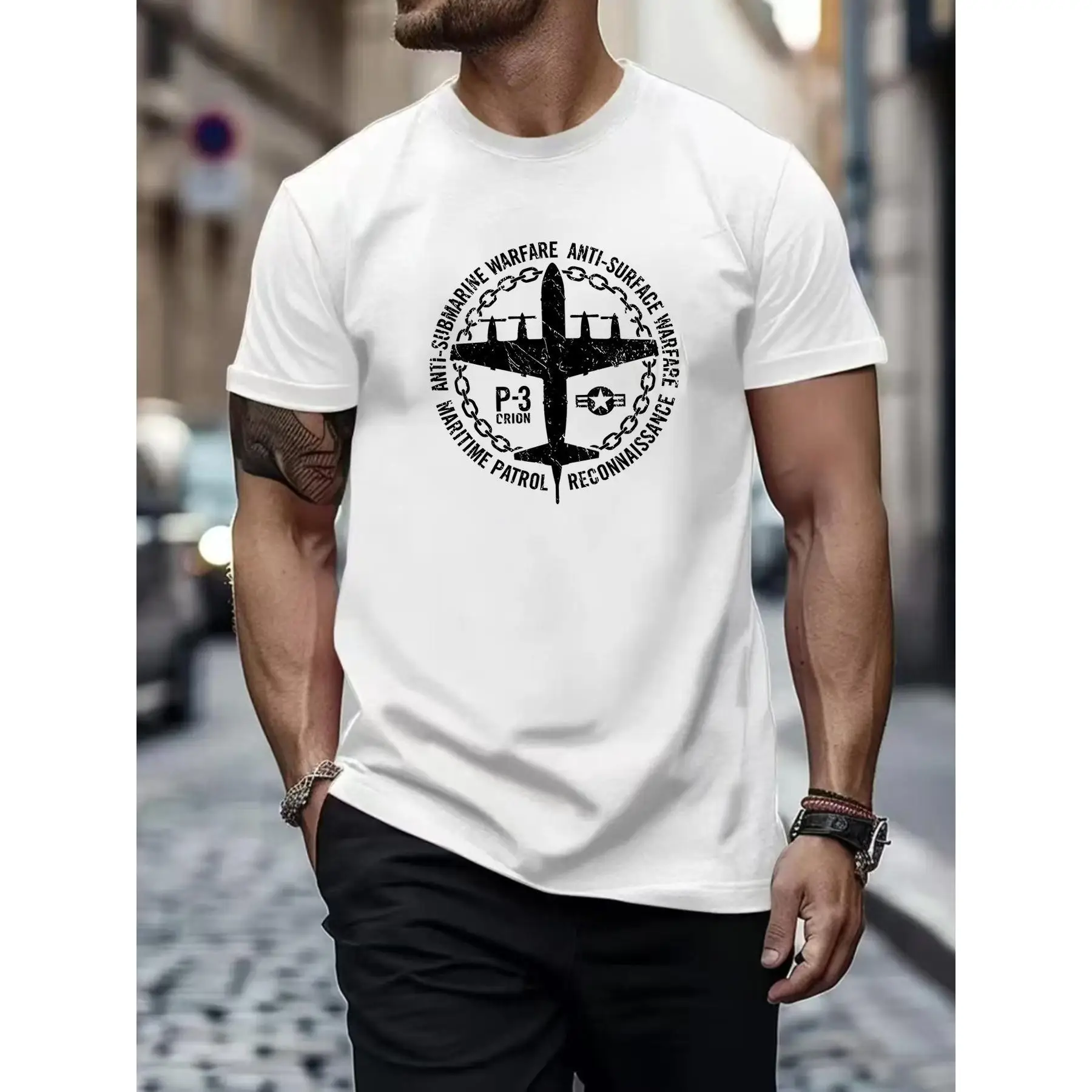 

Vintage P-3 Orion Military T-Shirt, Anti-Submarine Warfare Maritime Patrol Aircraft Graphic Tee, Pilot Aviation Enthusiast Gift