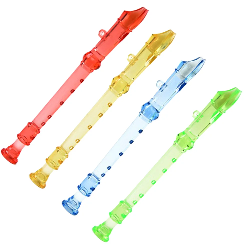 4 Pcs Mini Clarinet Wind Instruments Reeds Transparent Musical Kids Flute Children