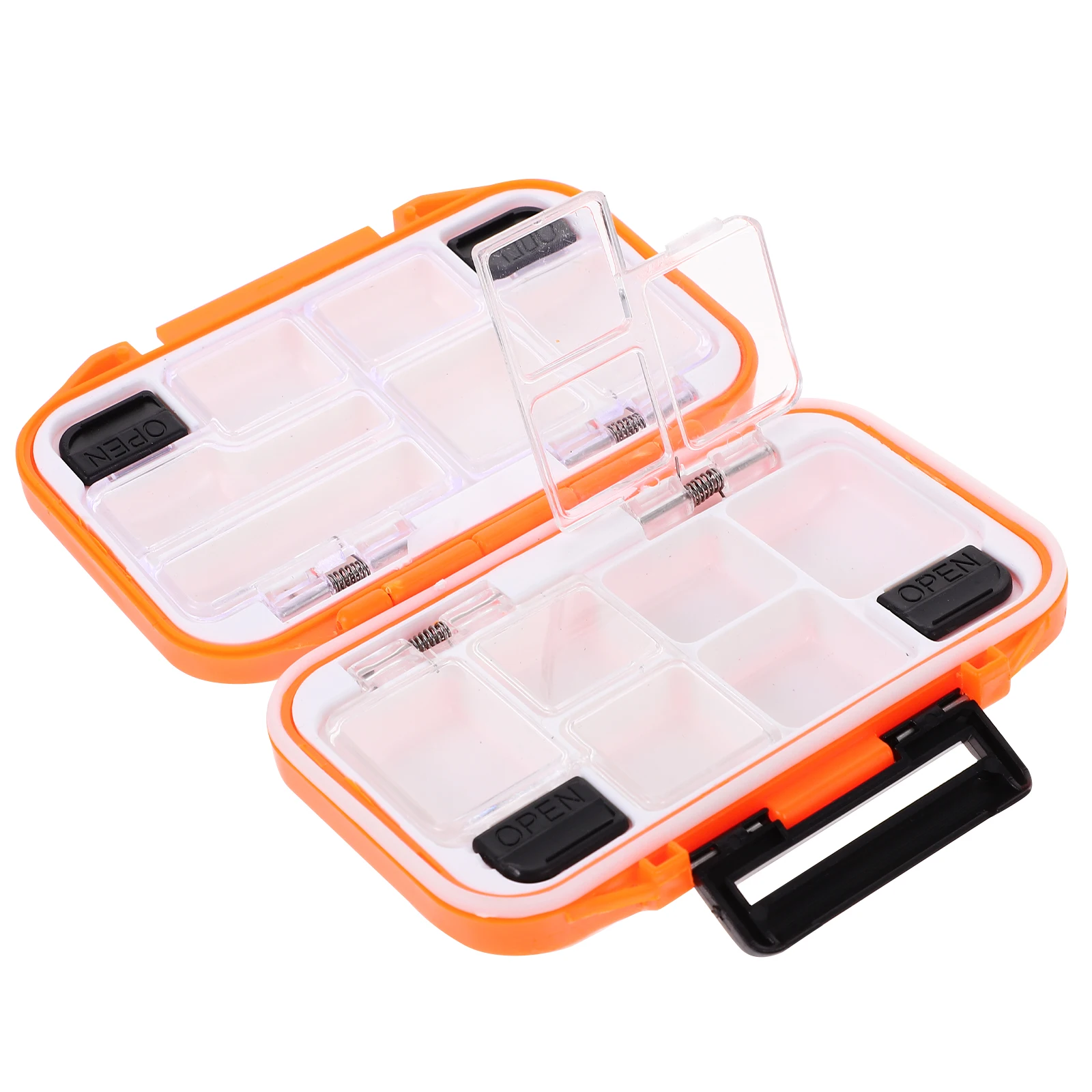 

Professional Bait Storage Box Strong Plastic High Transparent Cover Waterproof System Thickened Outer Box Silicone Seal