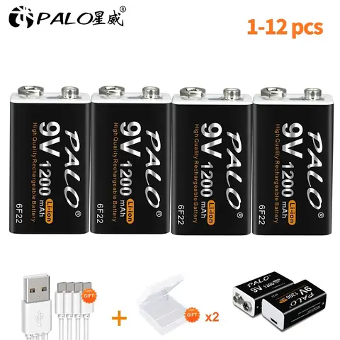 9V Rechargeable Lithium Battery PALO