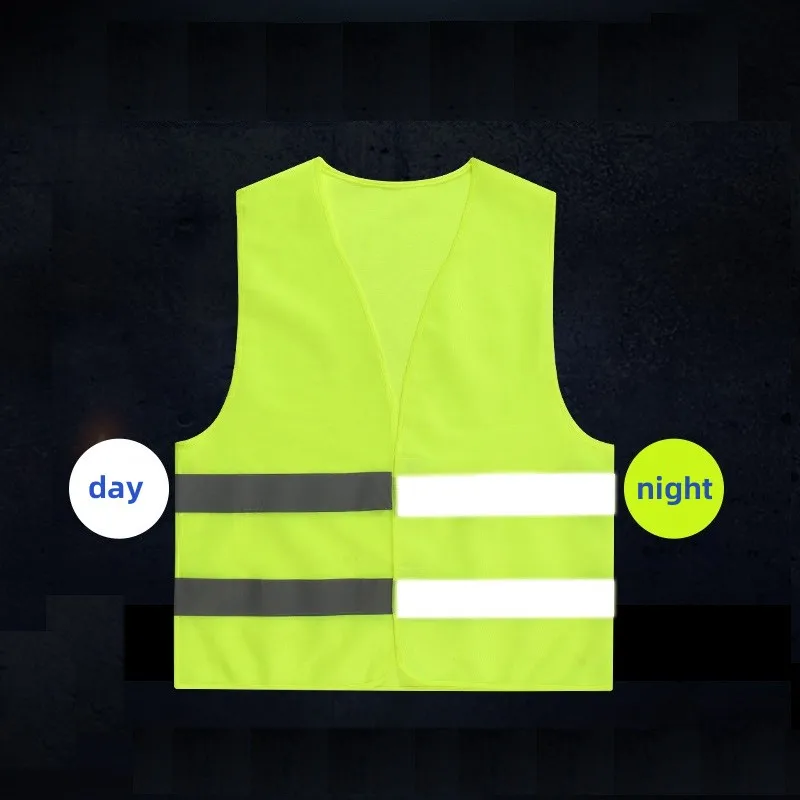 Breathble Reflective Safety Vest Sleeveless Clothing with Reflective Stripes Emergency Jacket Uniforms for Workers