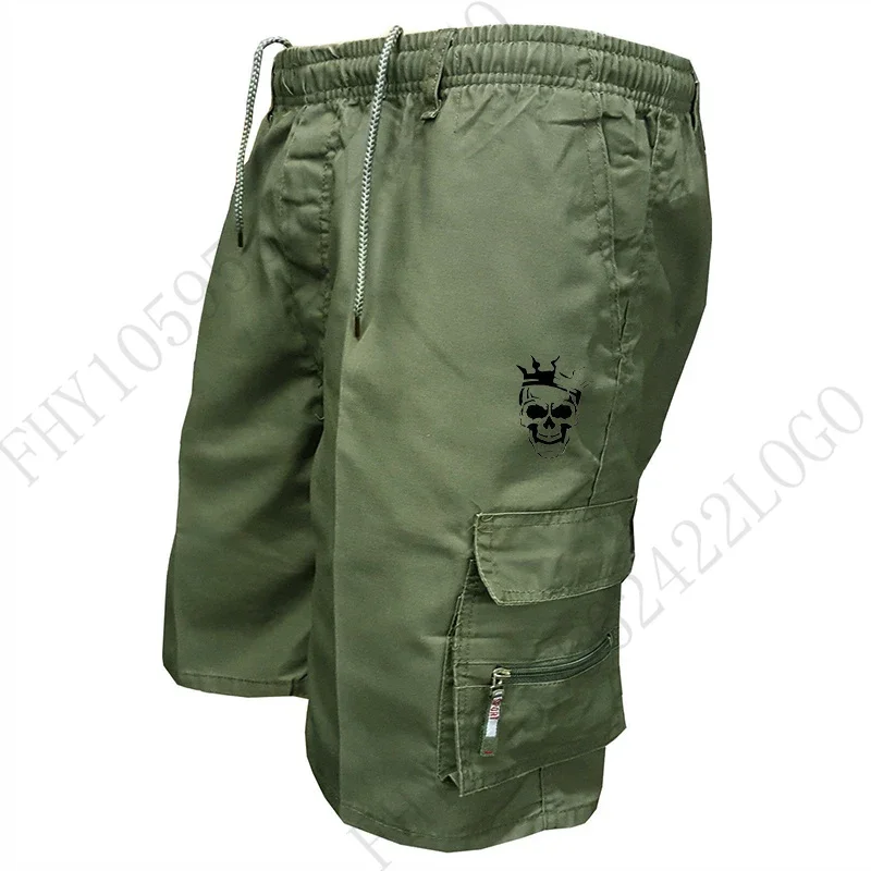 

2026 Summer New Style Shorts, Fashionable Multi-Pocket Running Shorts, Loose-Fitting Sports Basketball Coach Shorts, Elastic-Wai