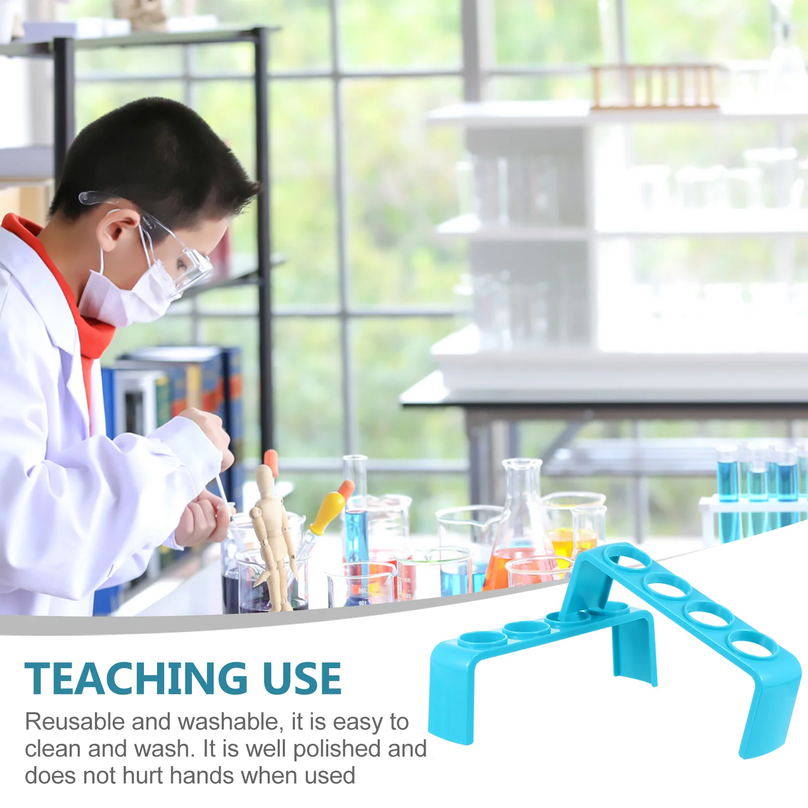 

3Pcs Test Tube Rack Laboratory Use Friendly Material Reusable Practical Tube Storage Holder Storage Rack
