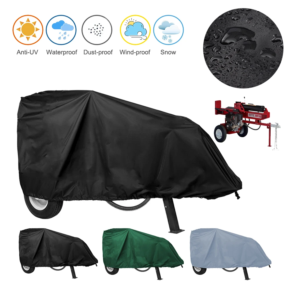 Heavy Duty Log Splitter Cover Outdoor Waterproof Wood Splitter Cover Garden Anti-UV Dust All Weather Protective Timber Slipcover