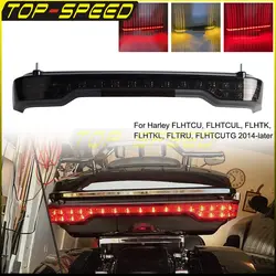 Motorcycle Rear Tour Trunk Pak King Pack LED Brake Turn Tail Lamp Light For Harley Touring Electra Glide Ultra Classic 2014-2019