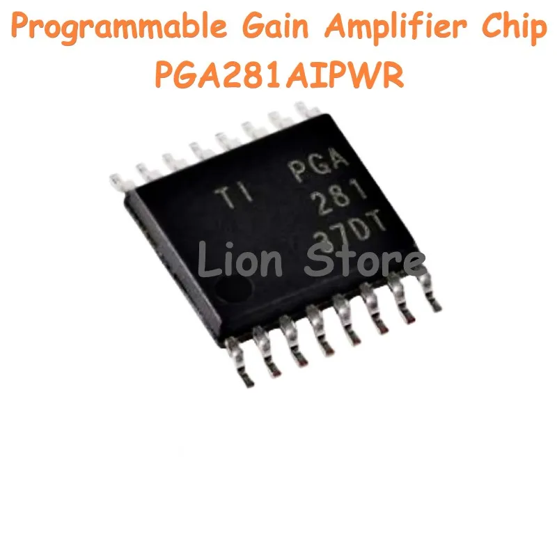 

For TI PGA281AIPWR TSSOP-16 Programmable Gain Amplifier Chip Voltage 10Vto36V Gain bandwidth product 6 MHz 100% New original