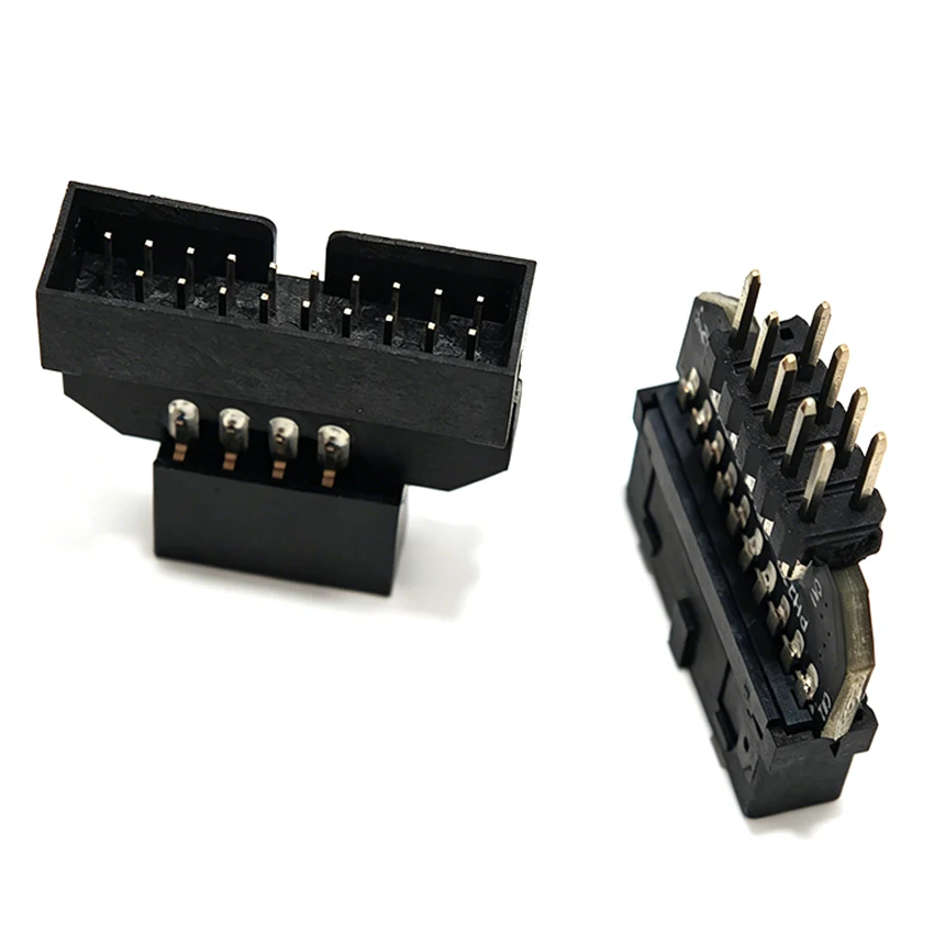 USB3.0 20Pin to USB2.0 9Pin Adapter Motherboard Front Panel Header Converter 19P to 9P Connector