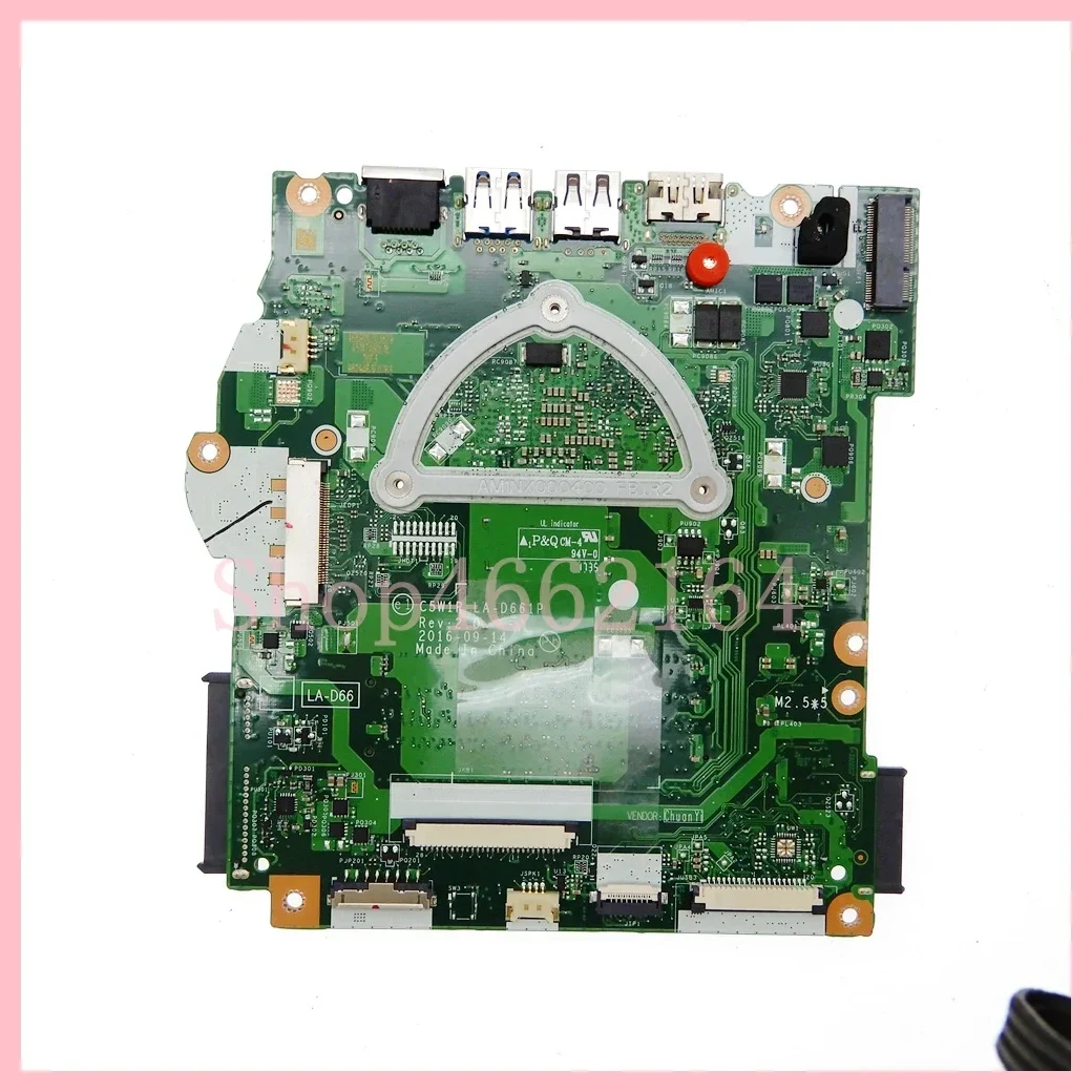 LA-D661P With EM9010 CPU Laptop Motherboard For Acer Aspire ES1-523 Notebook Mainboard 100% Tested OK