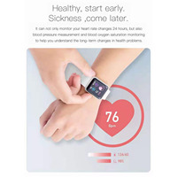 Smart Sports Bracelet 1.44-Inch IPS Single-Touch Screen BT4.0 USB Intelligent Quick Charge Fitness Tracker Multiple Sports Mode