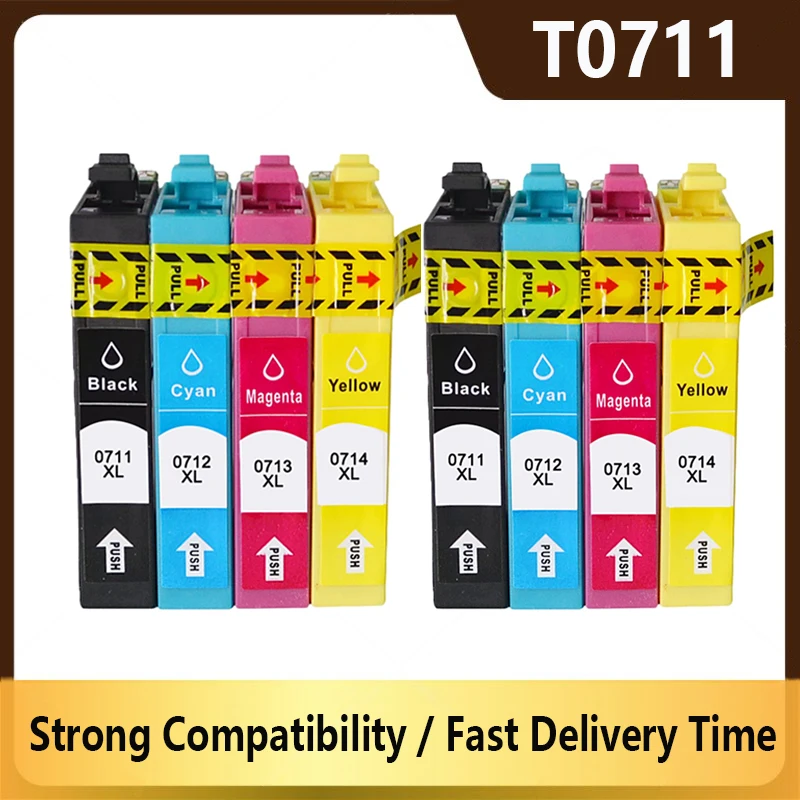 

T0711 T0712 T0713 T0714 ink cartridge for Epson Stylus SX110 SX215 SX218 SX400 SX405 SX410 SX415 SX510W SX515W DX7400 printer