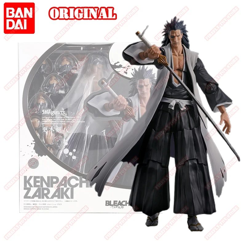 

BANDAI Original S.H.Figuarts BLEACH Animation Peripheral Toys Zaraki Kenpachi Anime Action Movable Model Figure Collection