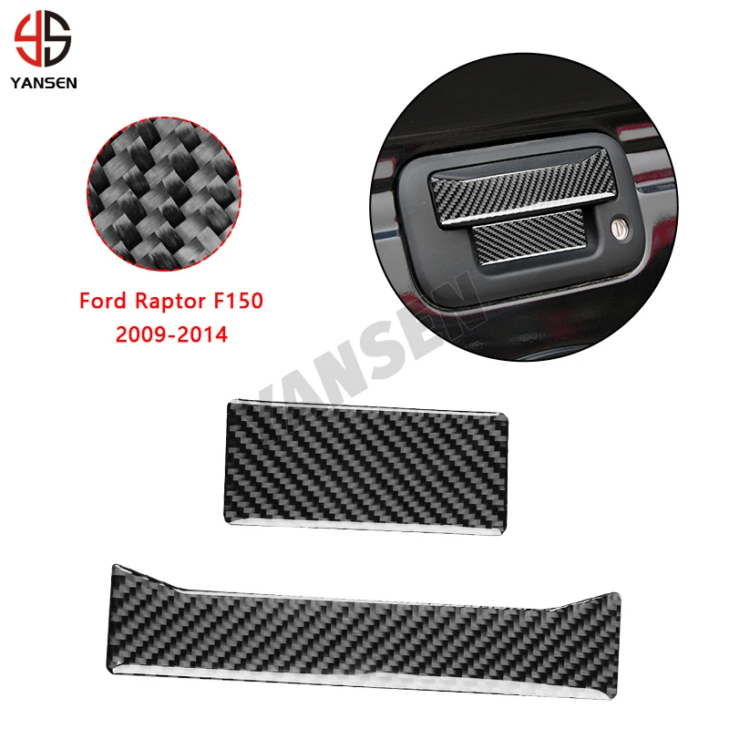 

Car Rear Trunk Door Handle Panel Cover Sticker For Ford Raptor F150 2009 2010 2011 2012 2013 2014 Car Accessories
