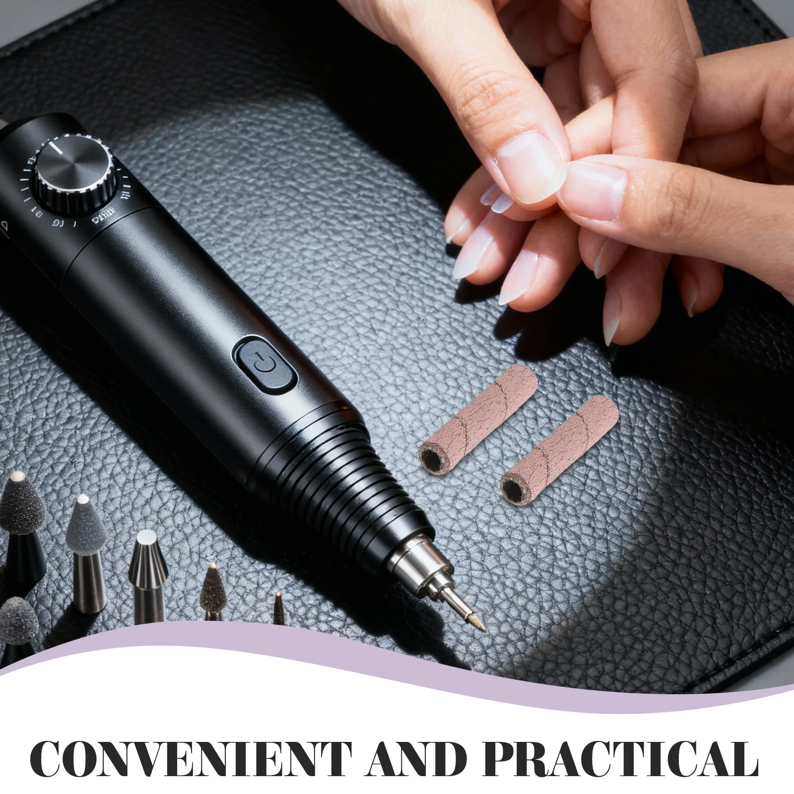 2 Pudełka Wydajnych Głowic Polerskich do Paznokci, Brzeszczoty z Drobnej Ziarnistości do Elektrycznej Frezarki do Paznokci, Zestaw Narzędzi do Manicure