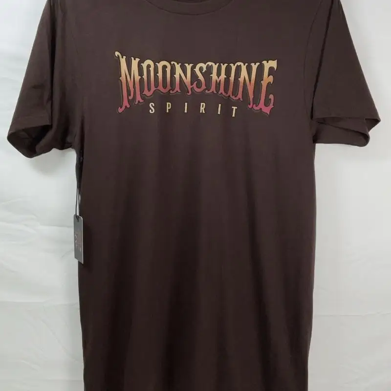 

NWT Men Äôs Brad Paisley Moon Shine Spirit Comes Alive Guitar T shirt Brown Medium