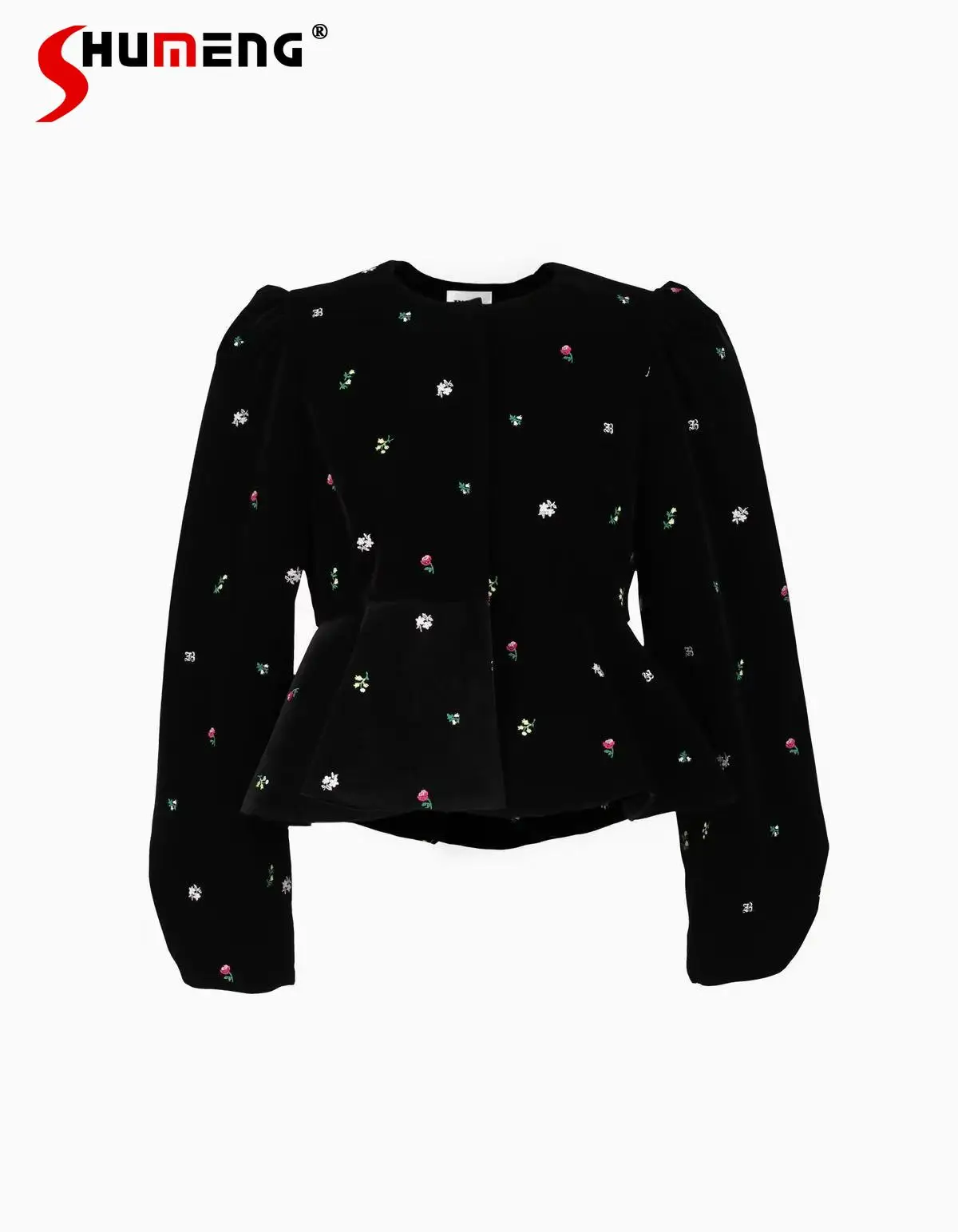 

2220, японская модная короткая куртка с милой вышивкой, весенне-осенняя женская облегающая элегантная куртка, женская однобортная куртка