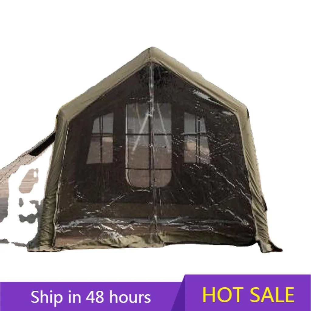 

Green TC cotton 8+8 Air column expansion Camouflage Waterproof Shelter polyester