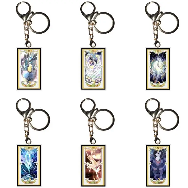 Arceus Keychains Dialga Lugia Darkrai Umbreon Lucario Suicune Ptcg Diy Acrylic Action Toy Figures Anime Game Collection Pendant