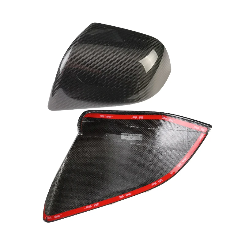 

tantan Suitable For Tesla MODEL 3 Real Dry Carbon Fiber Car Rearview Mirror Exterior Modification Accessories Auto Parts