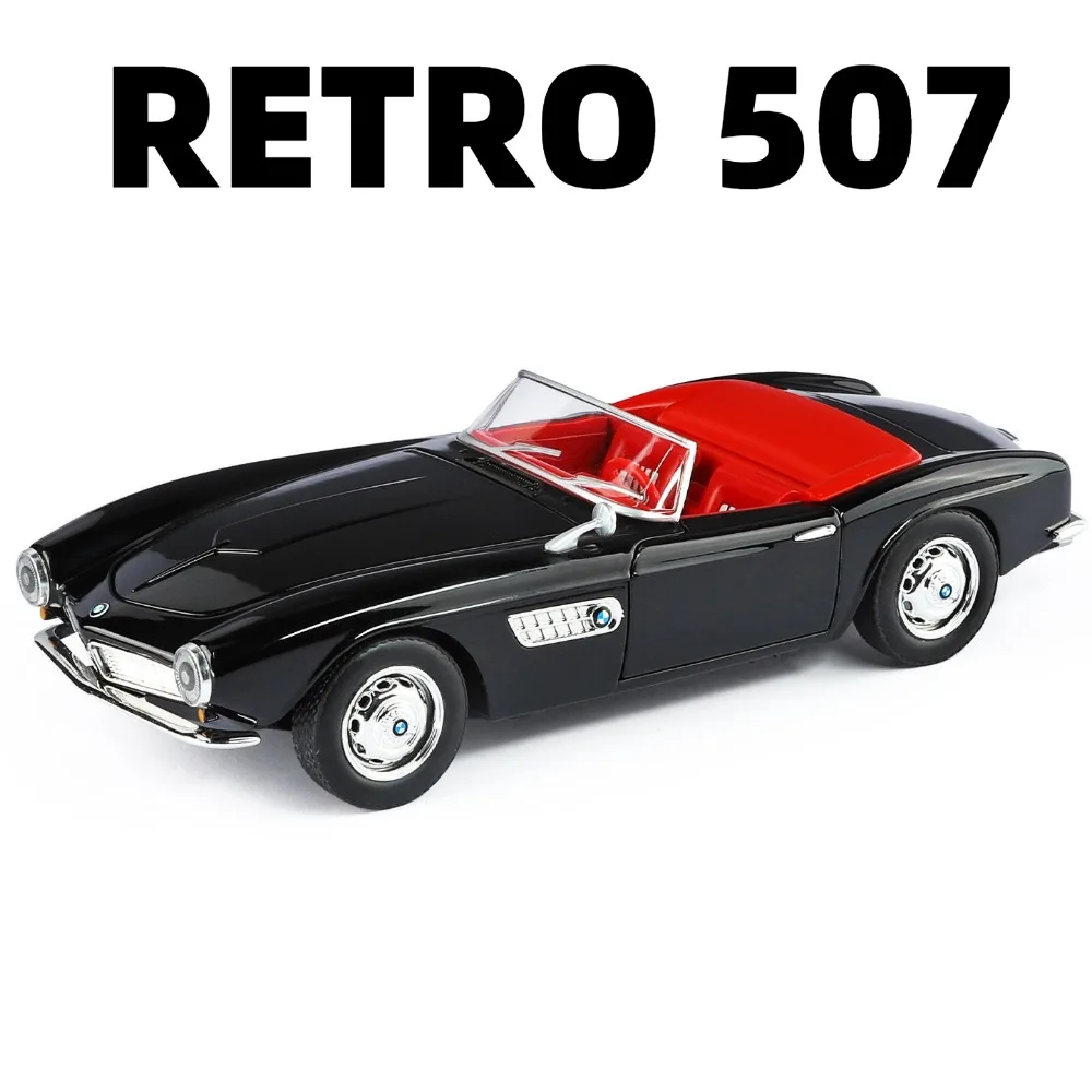 

1:24 Scale 507 Series Roadster M3 Car Model Toy Alloy Diecast Doors Opened Vintage Vehicles Models Toys Decorative Item