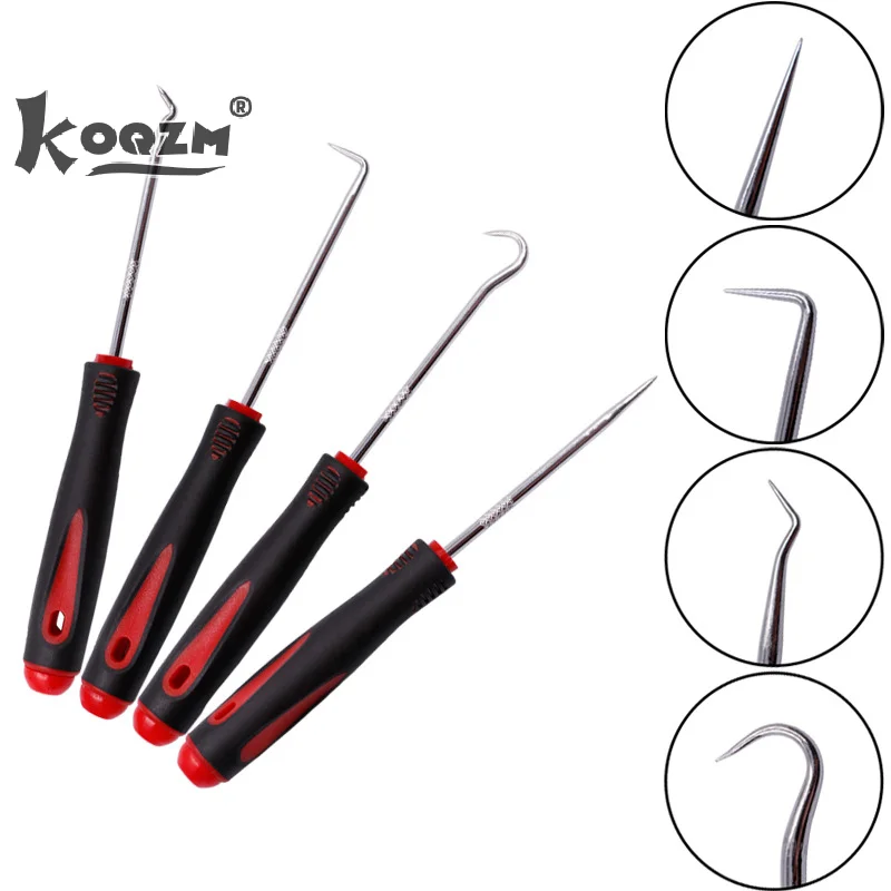 4PCS Car Auto Vehicle Oil Seal Screwdrivers Set O-Ring Seal Gasket Puller Remover Pick Hooks Durable Tools