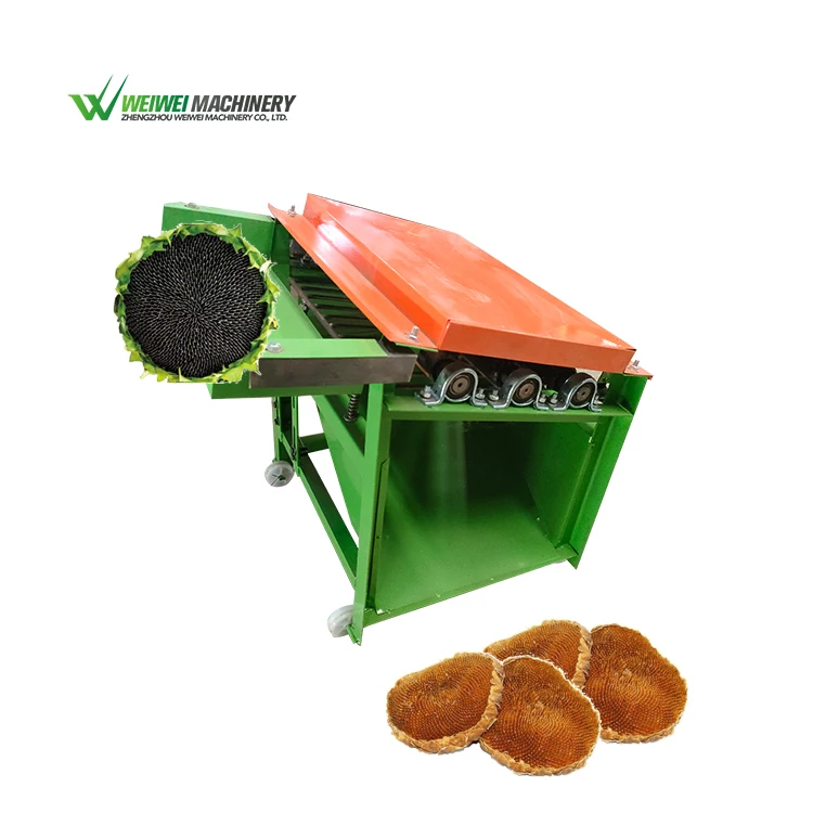 Weiwei High Quality Small Sunflower Flower Threshing Machine with Efficient Motor Core Component