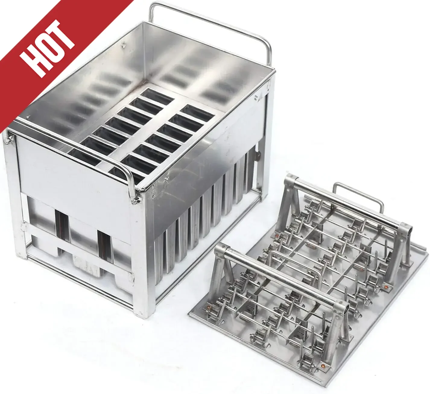 

2025 Hot30Pcs Stainless Steel Ice Cream Stick Mold Fast Freezing 115ml Popsicles Maker Molds Capacity Each