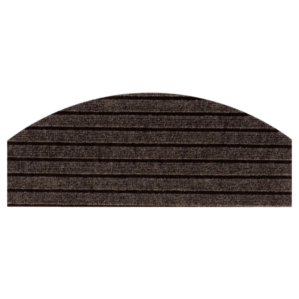 Semi-Circular Stair Mat Rug 4mm Thick Self-Adhesive Stair Tread Carpet Anti-Fall Non-Slip Household Floor Mats All Indoor Places