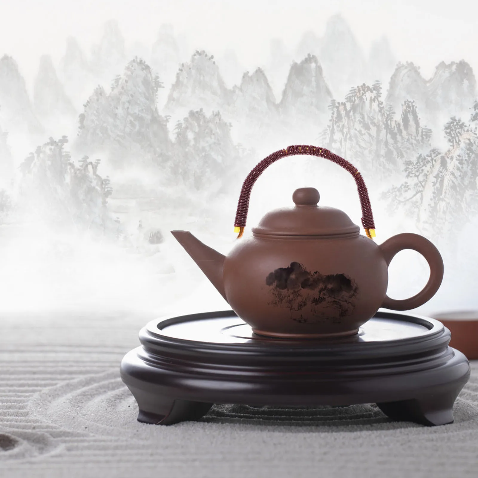 

Teapot Grip Handle Replacement Fake Rattan Replacement Teapot Grip Comfortable Wear Resistant Ergonomic Kettle Handle